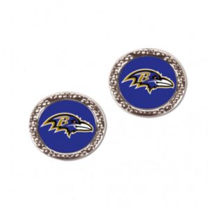 Baltimore Ravens Earrings Post Style