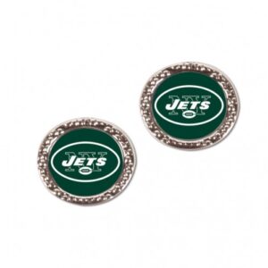 New York Jets Earrings Post Style