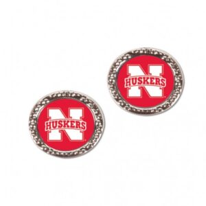Nebraska Cornhuskers Earrings Post Style