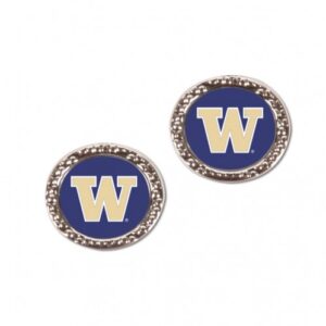 Washington Huskies Earrings Post Style