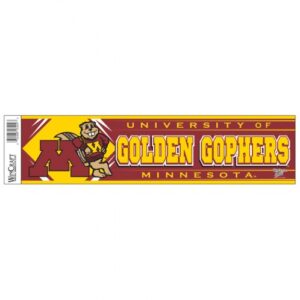 Minnesota Golden Gophers Decal 3x12 Bumper Strip Style