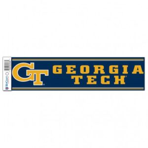 Georgia Tech Yellow Jackets Decal 3x12 Bumper Strip Style