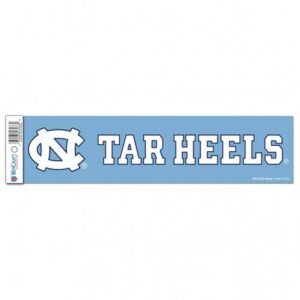 North Carolina Tar Heels Decal 3x12 Bumper Strip Style