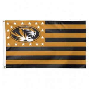Missouri Tigers Flag 3x5 Deluxe Style Stars and Stripes Design