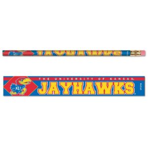 Kansas Jayhawks Pencil 6 Pack