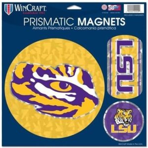 LSU Tigers Magnets 11x11 Prismatic Sheet
