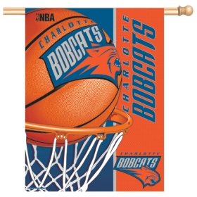 Charlotte Hornets Banner 28x40 Vertical