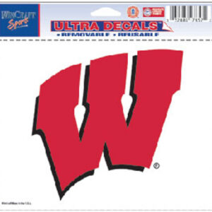 Wisconsin Badgers Decal 5x6 Ultra Color