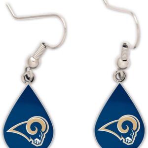 Los Angeles Rams Earrings Tear Drop Style