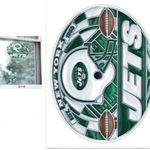 New York Jets Decal 11x17 Multi Use stained Glass Style