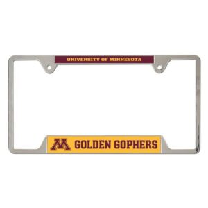 Minnesota Golden Gophers License Plate Frame Metal