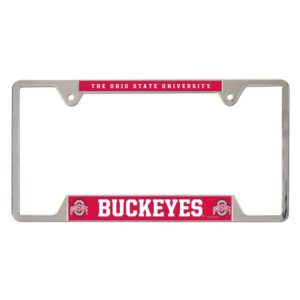 Ohio State Buckeyes License Plate Frame Metal