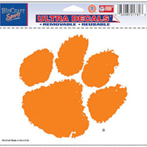 Clemson Tigers Decal 5x6 Ultra Color
