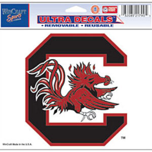 South Carolina Gamecocks Decal 5x6 Ultra Color