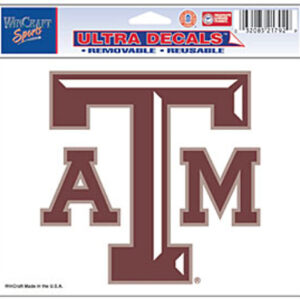 Texas A&M Aggies Decal 5x6 Ultra Color