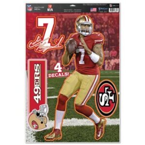 San Francisco 49ers Decal 11x17 Multi Use Colin Kaepernick Design