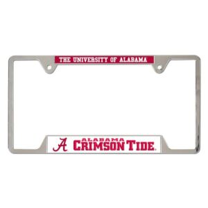 Alabama Crimson Tide License Plate Frame Metal