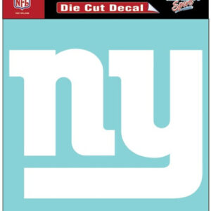 New York Giants Decal 8x8 Die Cut White