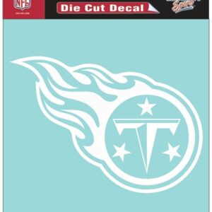 Tennessee Titans Decal 8x8 Perfect Cut White