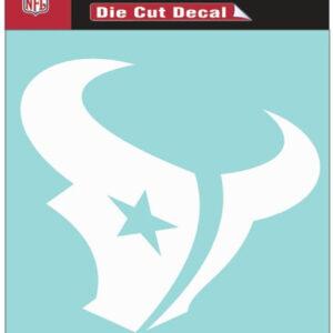 Houston Texans Decal 8x8 Die Cut White