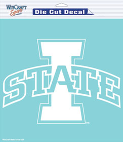 Iowa State Cyclones Decal 8x8 Die Cut White