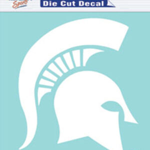 Michigan State Spartans Decal 8x8 Die Cut White
