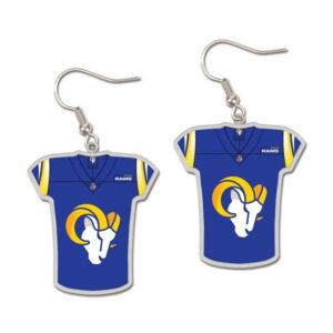Los Angeles Rams Earrings Jersey Style