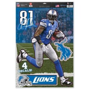 Detroit Lions Decal 11x17 Multi Use Calvin Johnson Design