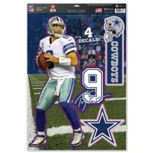 Dallas Cowboys Decal 11x17 Multi Use Tony Romo Design