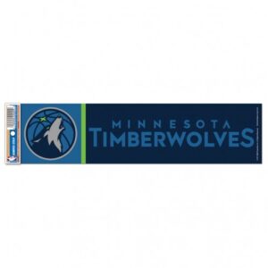 Minnesota Timberwolves Decal 3x12 Bumper Strip Style