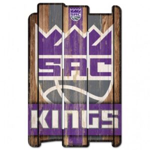 Sacramento Kings Sign 11x17 Wood Fence Style