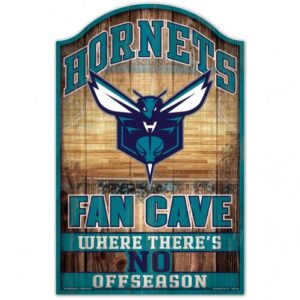 Charlotte Hornets Sign 11x17 Wood Fan Cave Design