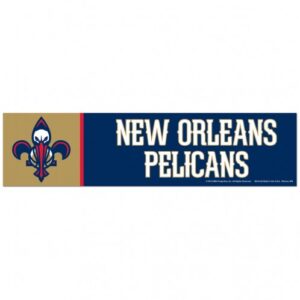 New Orleans Pelicans Decal 3x12 Bumper Strip Style
