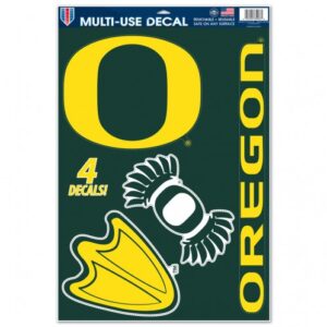 Oregon Ducks Decal 11x17 Multi Use Cut to Logo 4 Piece