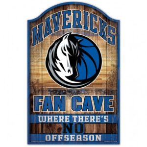Dallas Mavericks  Sign 11x17 Wood Fan Cave Design
