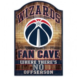 Washington Wizards Sign 11x17 Wood Fan Cave Design