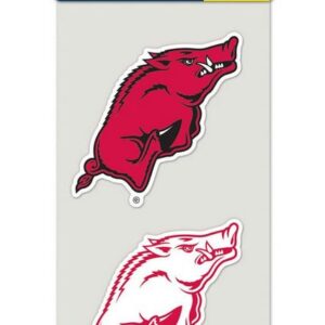 Arkansas Razorbacks Decal 4x4 Perfect Cut Set of 2