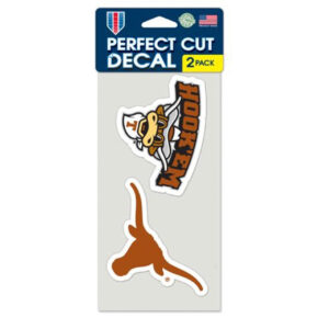 Texas Longhorns Decal 4x4 Perfect Cut Set of 2