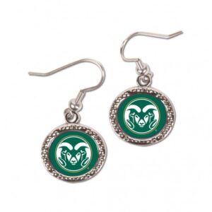 Colorado State Rams Earrings Round Style