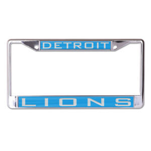 Detroit Lions License Plate Frame - Inlaid