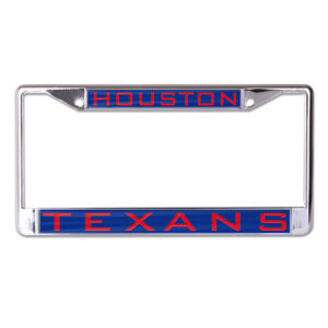 Houston Texans License Plate Frame Inlaid Style