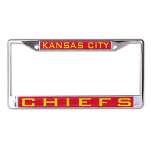 Kansas City Chiefs License Plate Frame - Inlaid