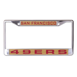 San Francisco 49ers License Plate Frame Inlaid Style