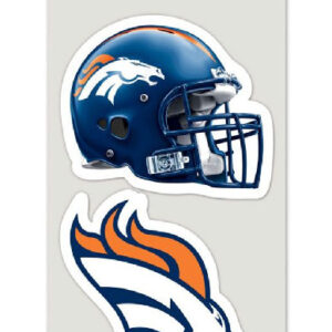 Denver Broncos Set of 2 Die Cut Decals