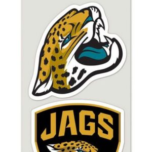 Jacksonville Jaguars Decal 4x4 Perfect Cut Set of 2