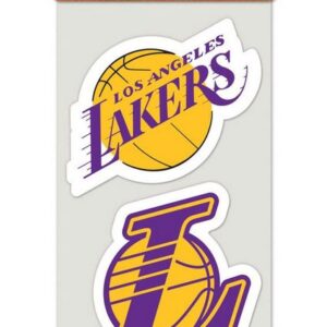 Los Angeles Lakers Decal 4x4 Perfect Cut Set of 2