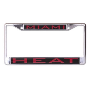 Miami Heat License Plate Frame - Inlaid
