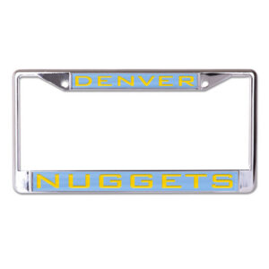 Denver Nuggets License Plate Frame - Inlaid