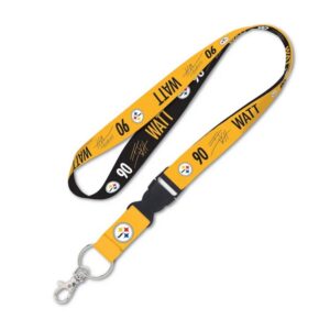 Pittsburgh Steelers Lanyard with Detachable Buckle TJ Watt Design