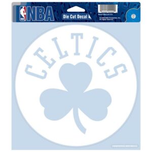 Boston Celtics Decal 8x8 Die Cut White